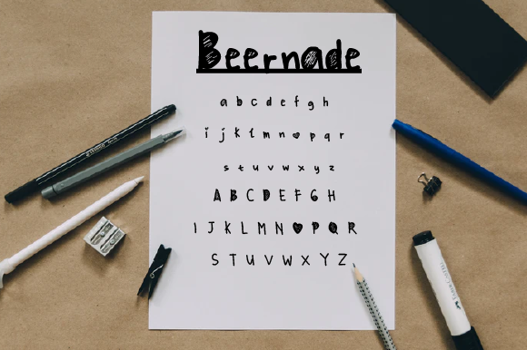 Beernade Font Beernade Font Poster 1