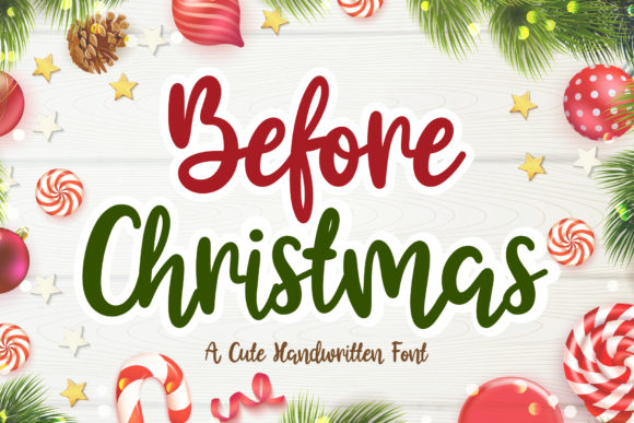 Before Christmas Font Poster 1