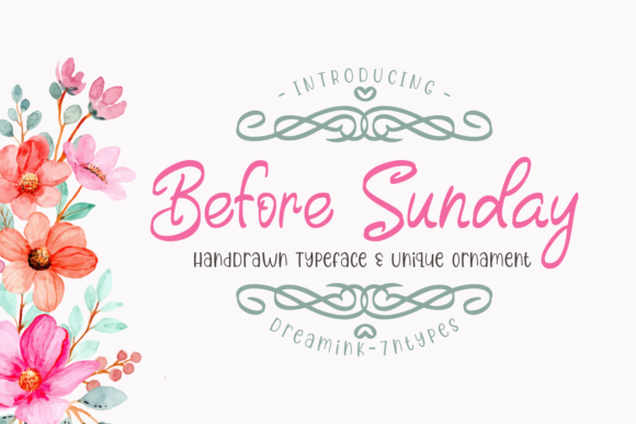 Before Sunday Font Poster 1