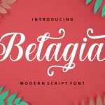 Belagia Font Poster 1