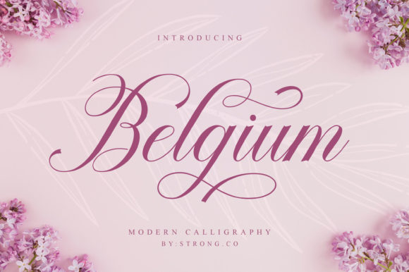 Belgium Font Poster 1