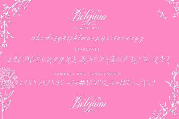 Belgium Font Poster 4