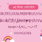 Believe in Unicorn Font Poster 7