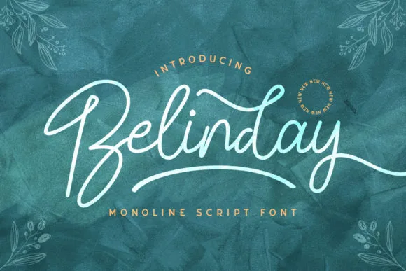 Belinday Font Belinday Font Poster 1
