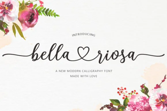 Bella Riosa Font Bella Riosa Font Poster 1