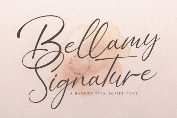 Bellamy Signature Font Poster 1