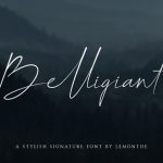 Belligiant Font Poster 1