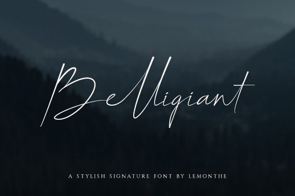 Belligiant Font Poster 1