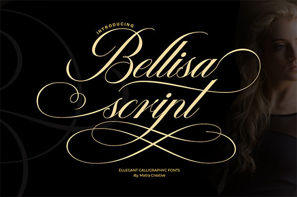 Bellisa Script Font Poster 1