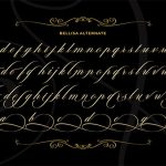 Bellisa Script Font Poster 10