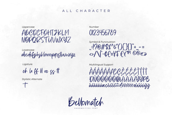 Bellomatch Font Poster 7