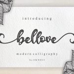 Bellove Font Poster 1