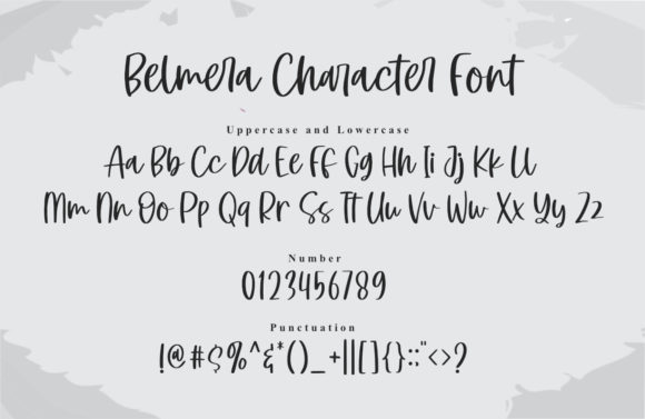 Belmera Font Poster 3