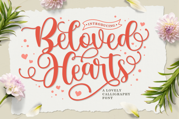 Beloved Hearts Font Poster 1