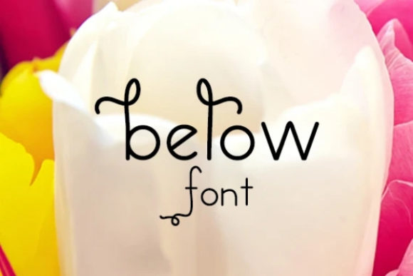 Below Font