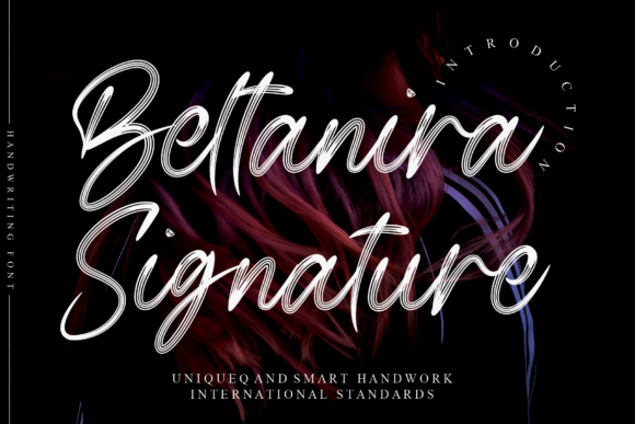 Beltanira Signature Font Poster 1