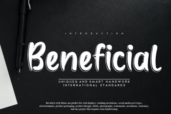 Beneficial Font Poster 1