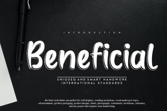 Beneficial Font Beneficial Font Poster 1