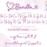 Benilla Font Poster 9