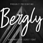 Bergly Font Poster 1