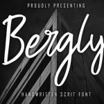 Bergly Font Poster 9