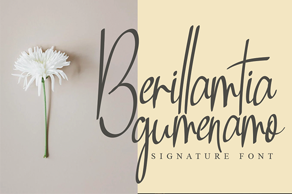 Berillamtia Font Poster 1