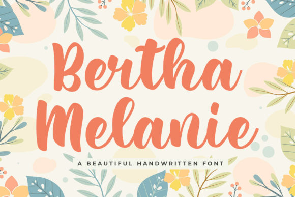 Bertha Melanie Font Poster 1