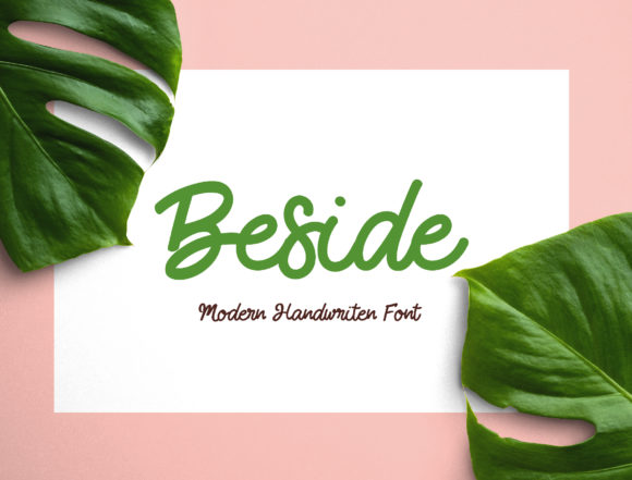 Beside Font Poster 1