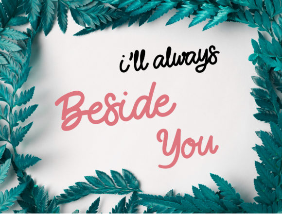 Beside Font Poster 4