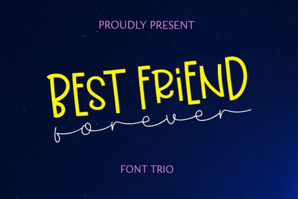 Best Friend Forever Font Best Friend Forever Font Poster 1
