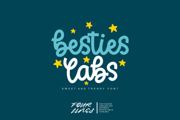 Besties Labs Font Poster 1