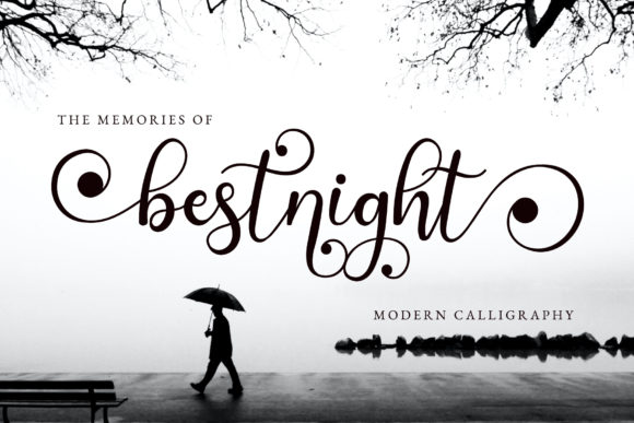 Bestnight Font Poster 1