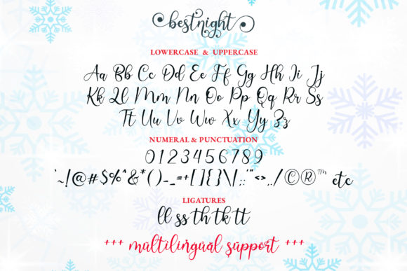 Bestnight Font Poster 8