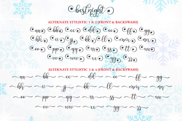 Bestnight Font Poster 9