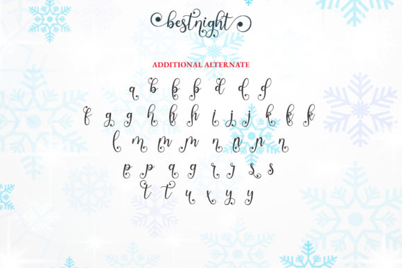 Bestnight Font Poster 10