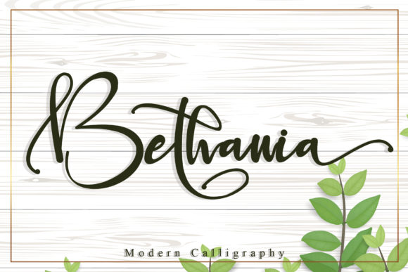 Bethania Font Poster 1