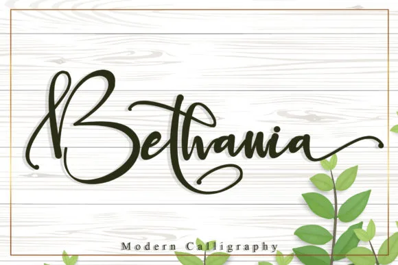 Bethania Font Bethania Font Poster 1