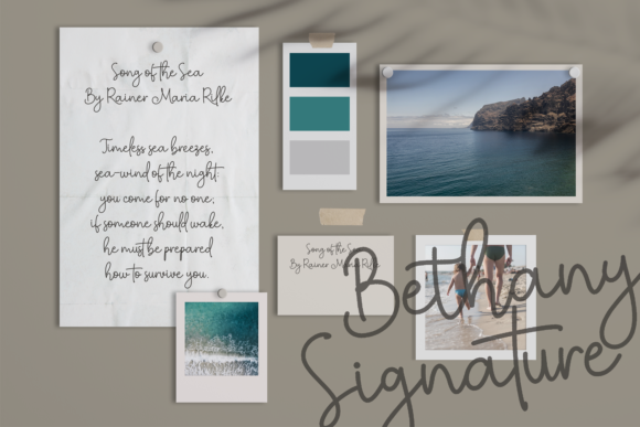 Bethany Signature Font Poster 4