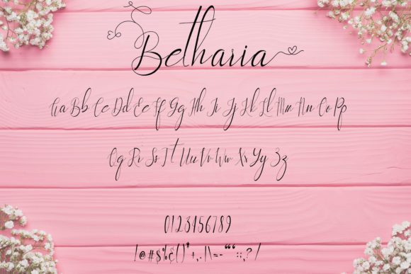 Betharia Font Poster 5