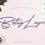 Betsy Layne Font Poster 1