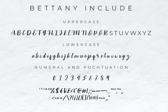 Bettany Font Poster 8
