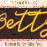 Betty Font Poster 1