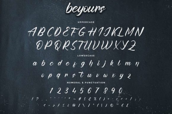 Beyours Font Poster 5