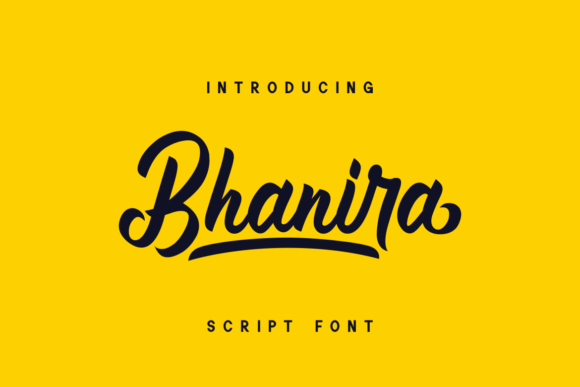 Bhanira Font Bhanira Font Poster 1