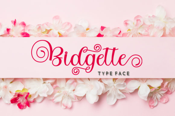 Bidgette Script Font Poster 1