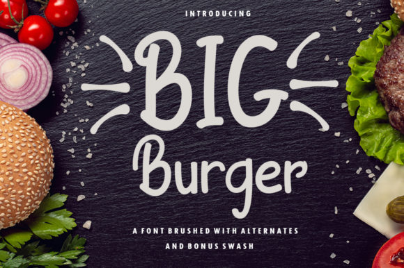 Big Burger Font Poster 1
