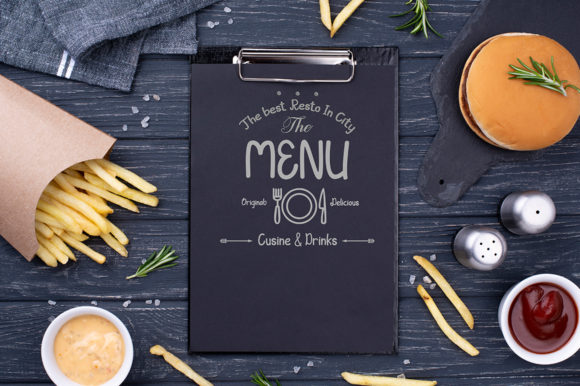 Big Burger Font Poster 2
