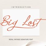 Big Lost Font Poster 1