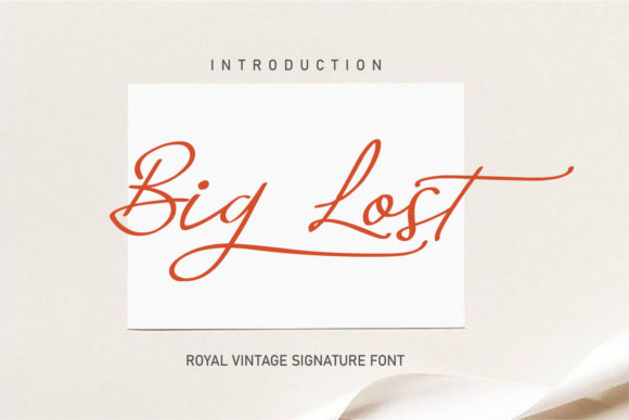Big Lost Font Poster 1
