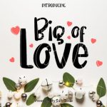 Big of Love Font Poster 1